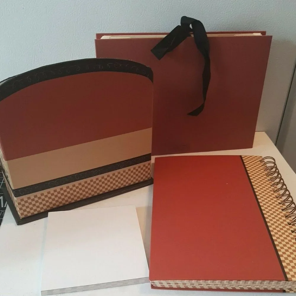 4 Piece Recipe Collection Notebook Keeper Notes Gift Boxed Journal Organizer